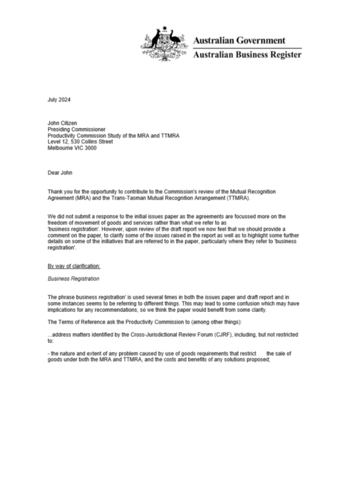 Australia certificate of company registration wordand PDF template